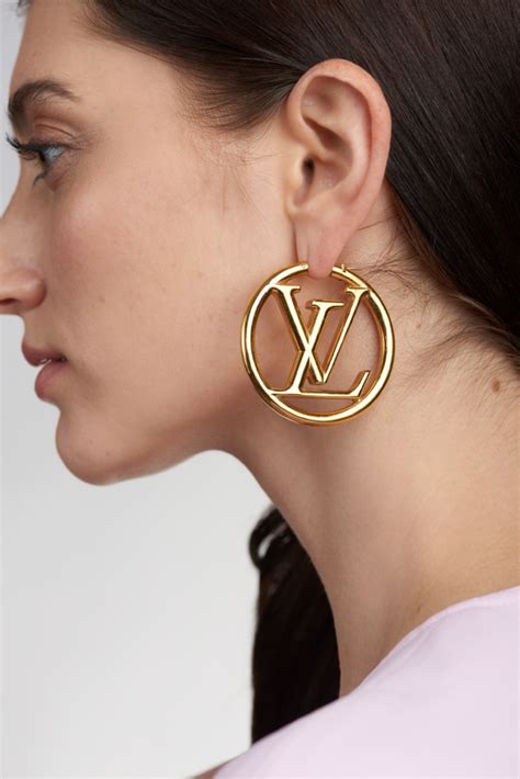 louis vuitton hoop earrings